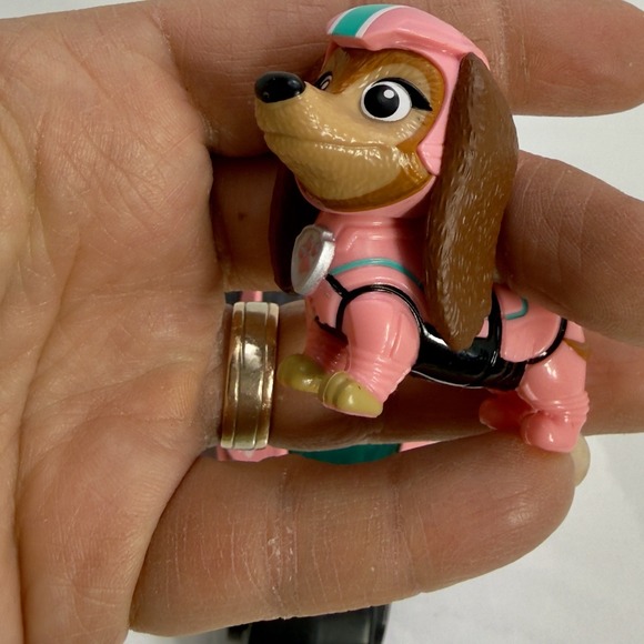 Paw Patrol Movie Liberty Deluxe Pink Motorcycle Scooter Sidecar Vehicle + Figure - Picture 3 of 6